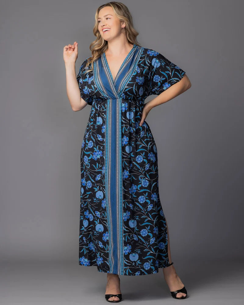 Wanderlust Border Print Maxi Dress