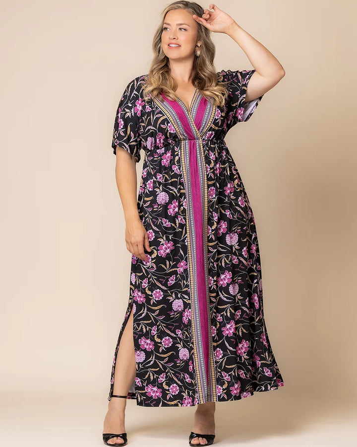 Wanderlust Border Print Maxi Dress