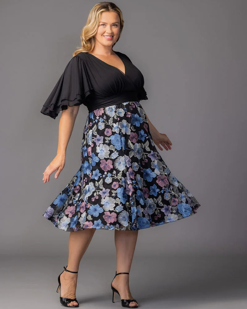 Lillian Embroidered Cocktail Dress