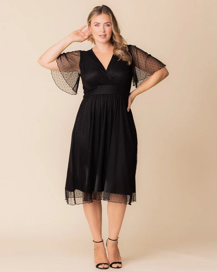 Margot Mesh Midi Cocktail Dress