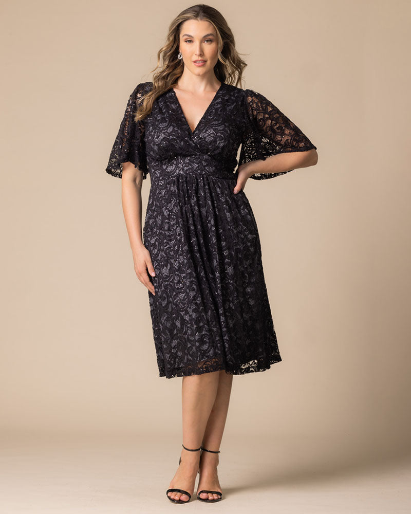 Starry Sequined Lace Cocktail Dress - Sale!