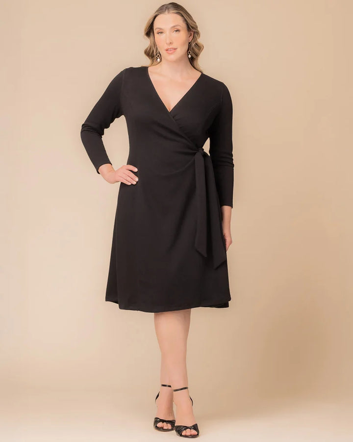 London Jumper Knit Wrap Dress - Sale!