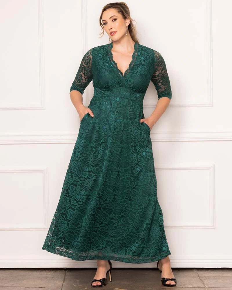 Maria Lace Evening Gown