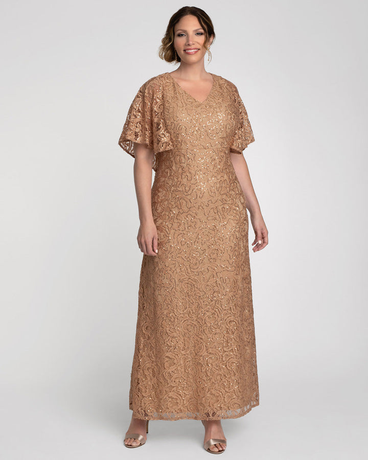 Celestial Cape Sleeve Gown - Sale!