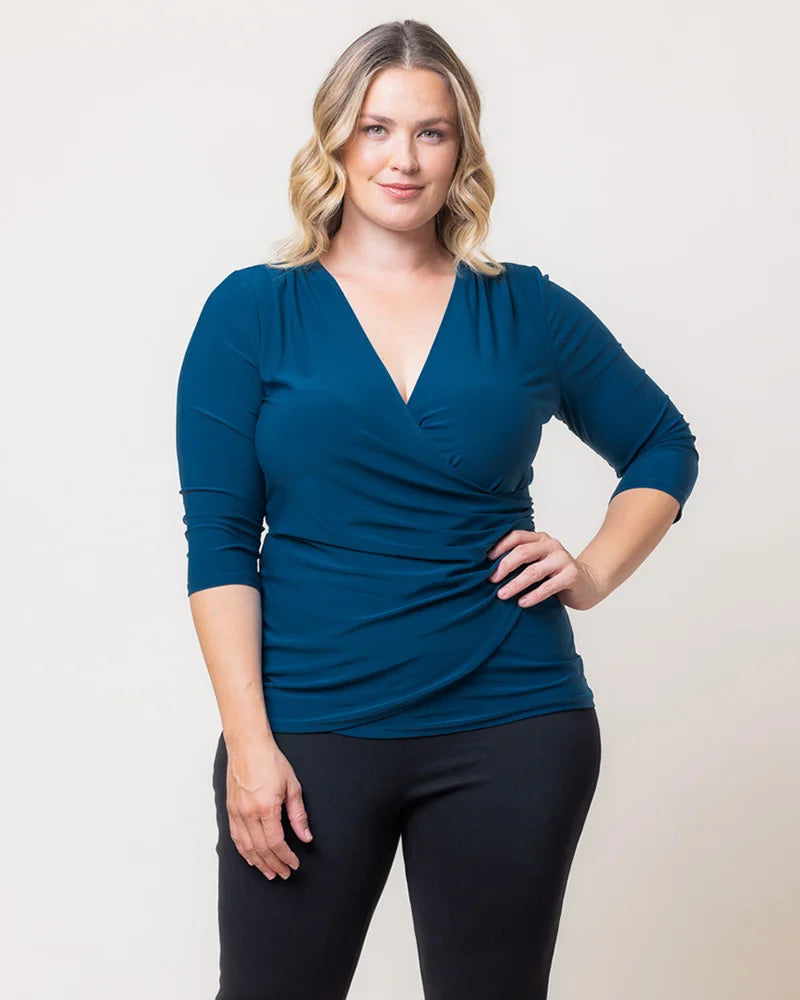 Femme Fatale Faux Wrap Top