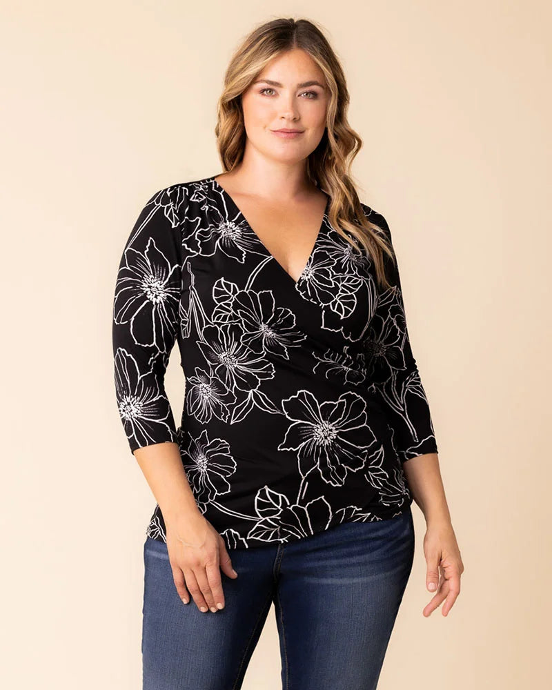Femme Fatale Faux Wrap Top