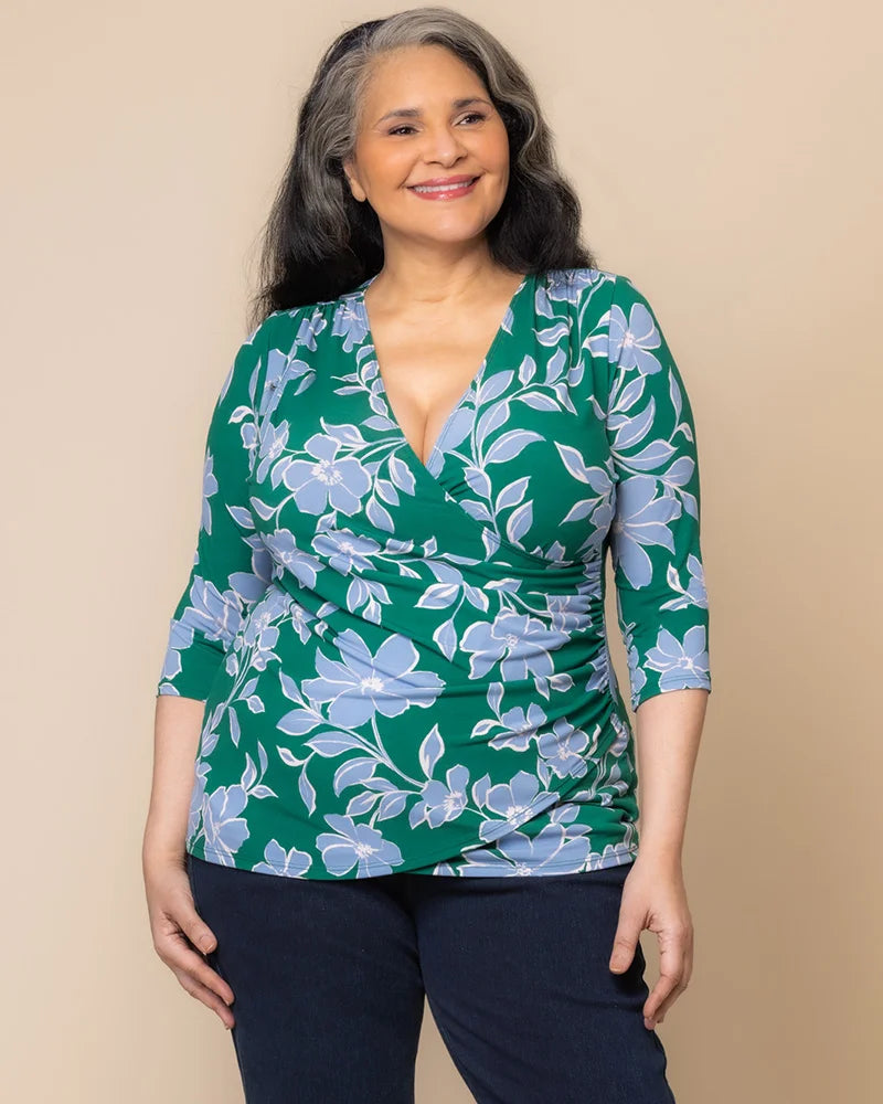 Femme Fatale Faux Wrap Top
