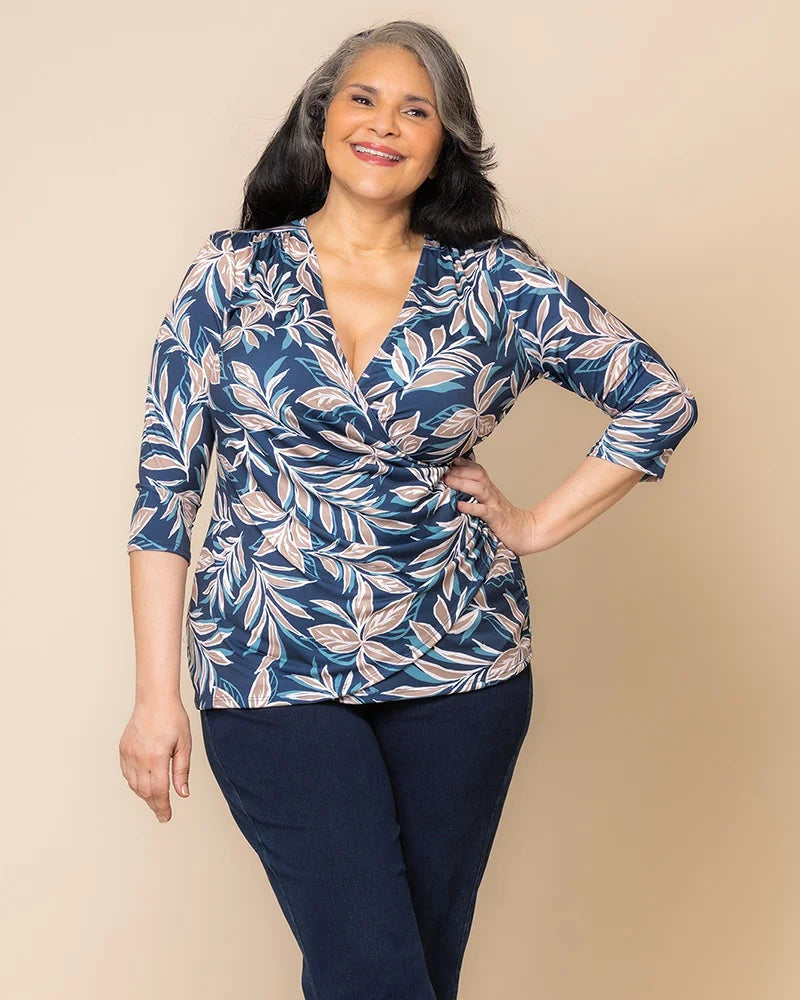 Femme Fatale Faux Wrap Top
