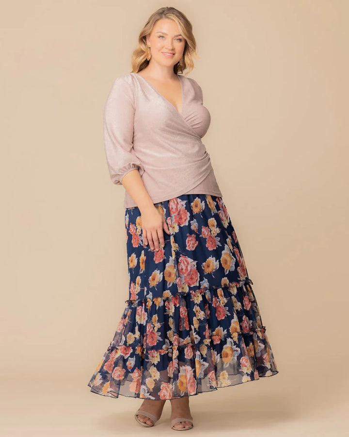 Isla Tiered Mesh Maxi Skirt – Sale!