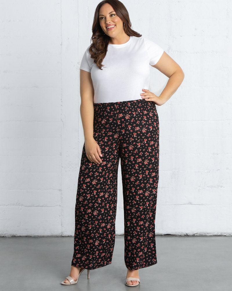Kora Print Wide-Leg Trousers - Sale!