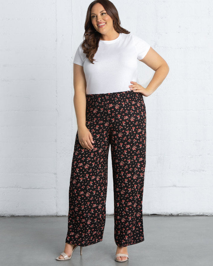 Kora Print Wide-Leg Trousers - Sale!