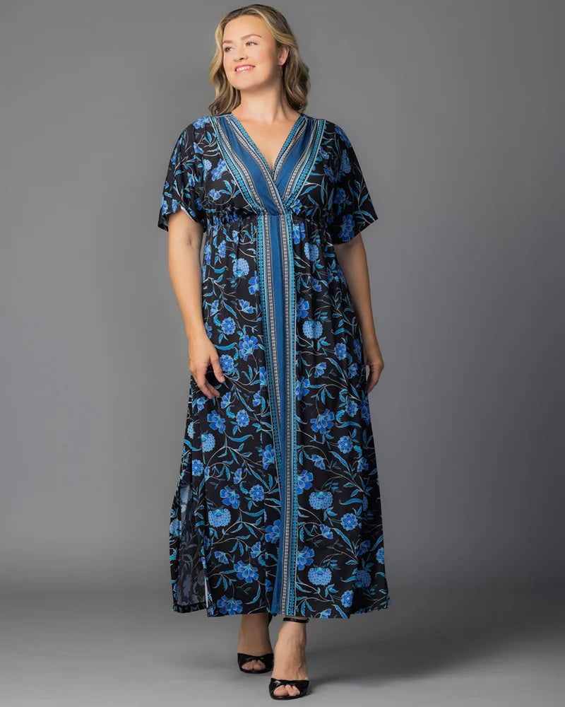 Wanderlust Border Print Maxi Dress