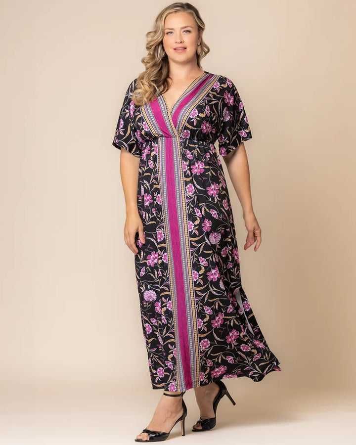Wanderlust Border Print Maxi Dress