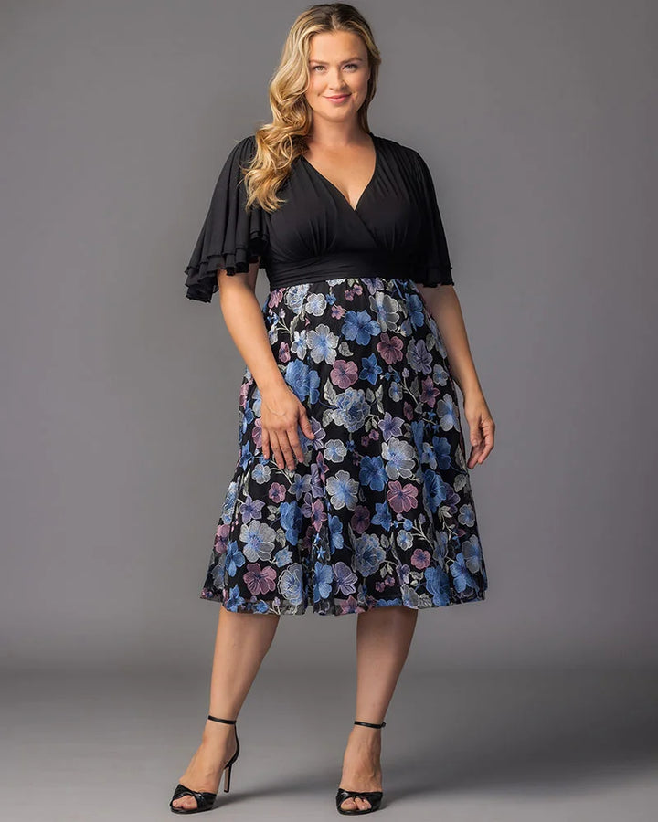 Lillian Embroidered Cocktail Dress