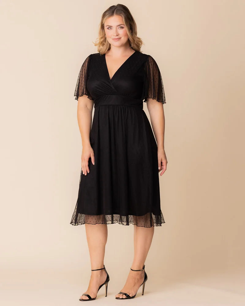Margot Mesh Midi Cocktail Dress
