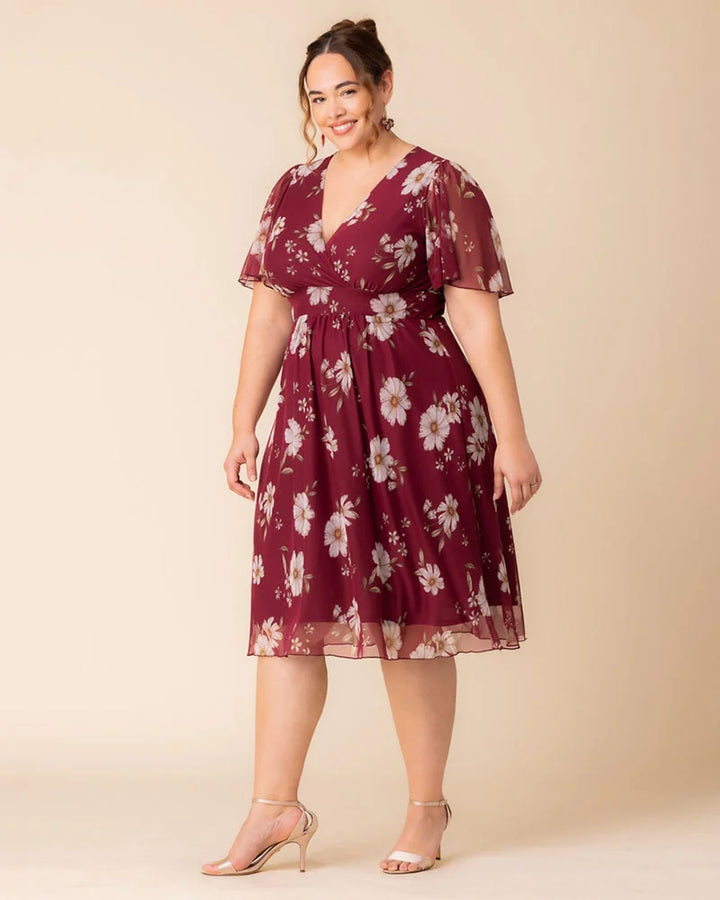 Margot Mesh Midi Cocktail Dress