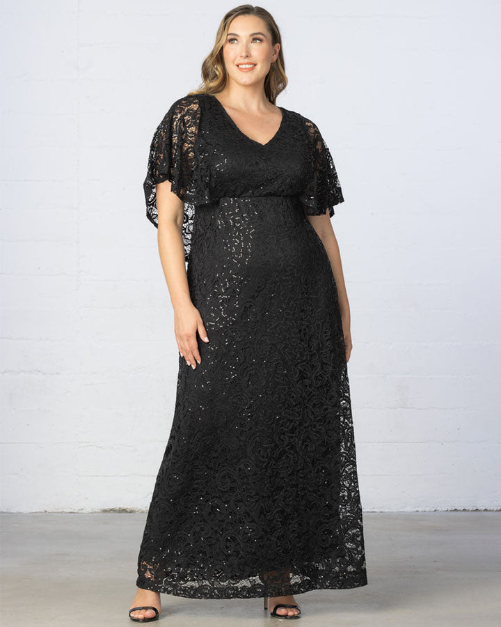 Celestial Cape Sleeve Gown - Sale!