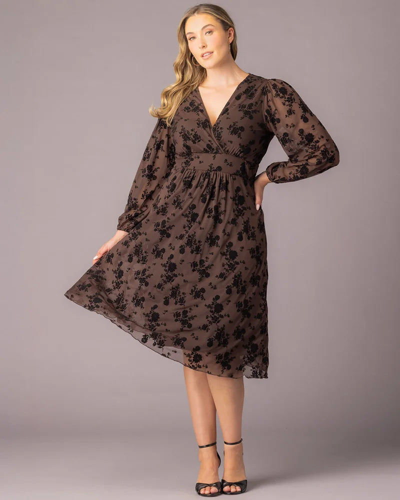 Melanie Mesh Midi Cocktail Dress - Sale!