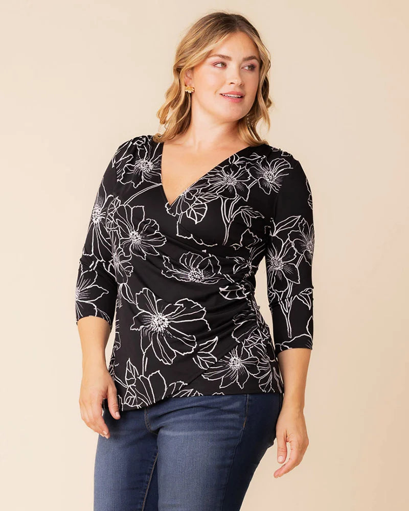 Femme Fatale Faux Wrap Top