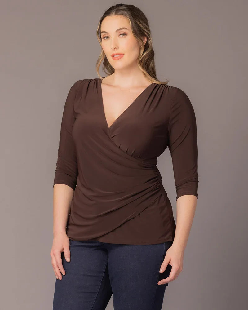 Femme Fatale Faux Wrap Top