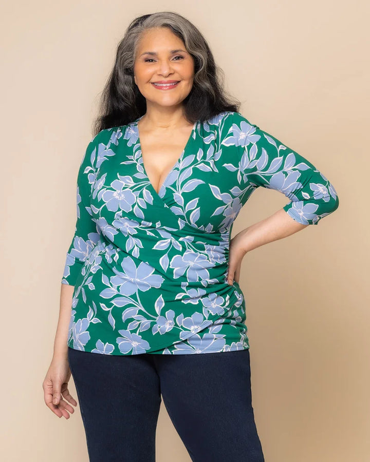 Femme Fatale Faux Wrap Top