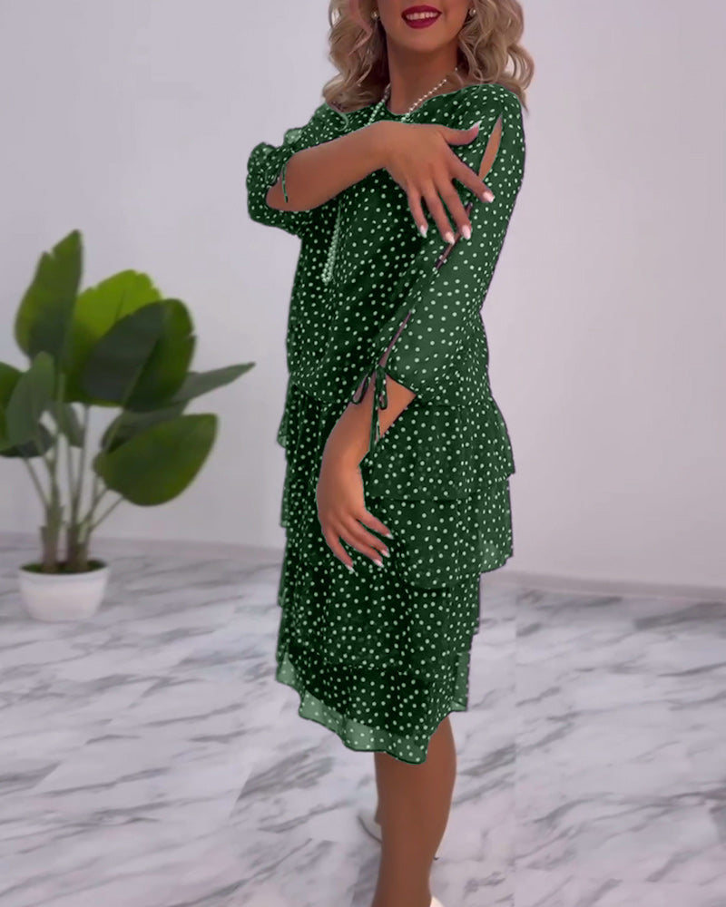 Tilly - Polka Dot Layered Dress
