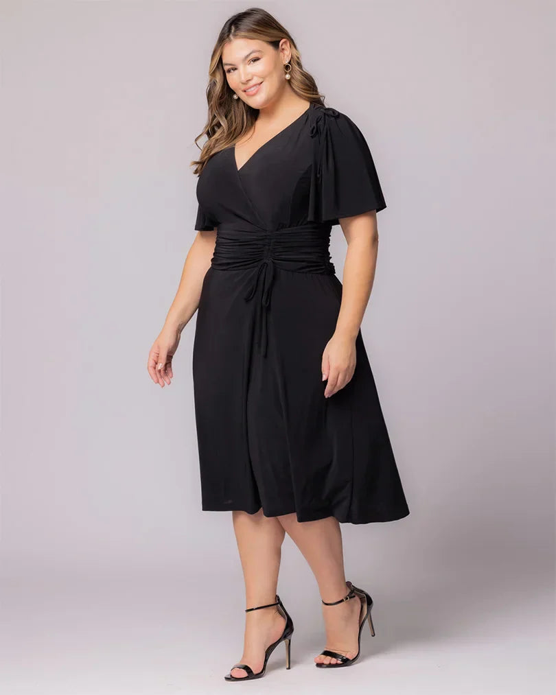 Jemma Ruched Tie Dress