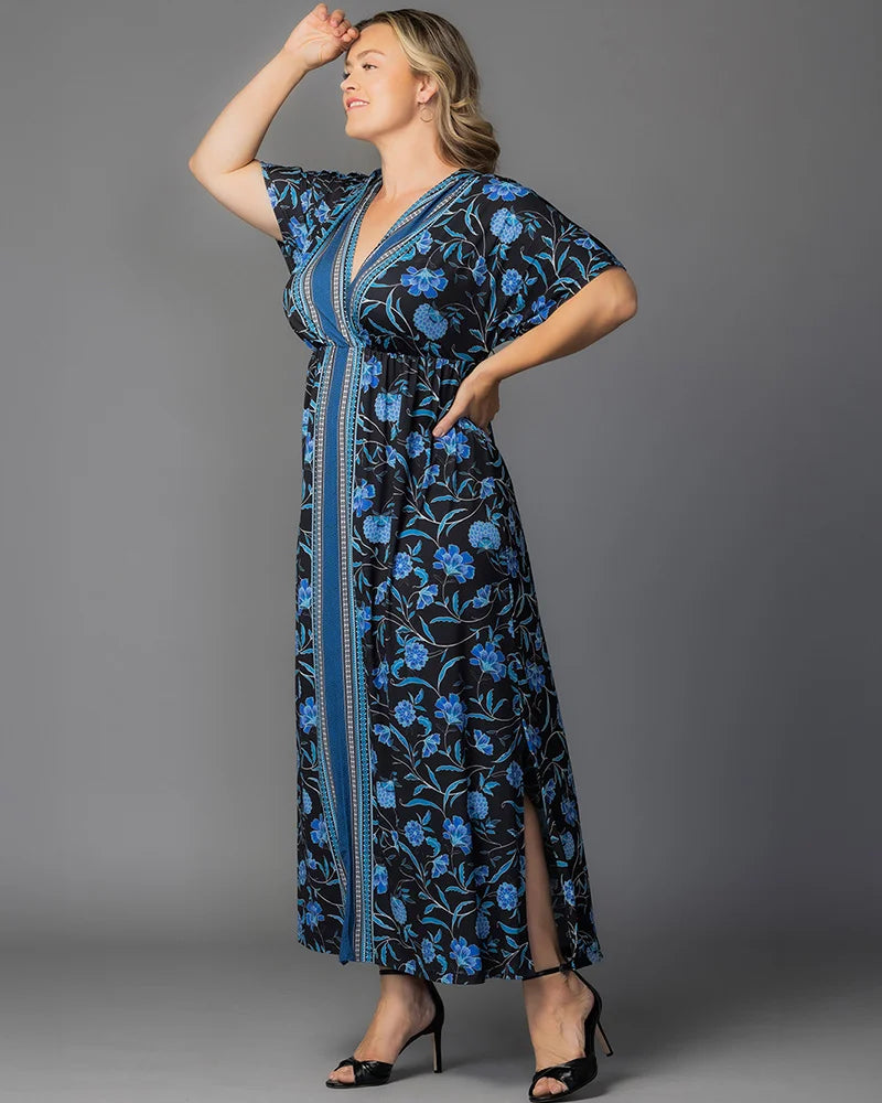 Wanderlust Border Print Maxi Dress