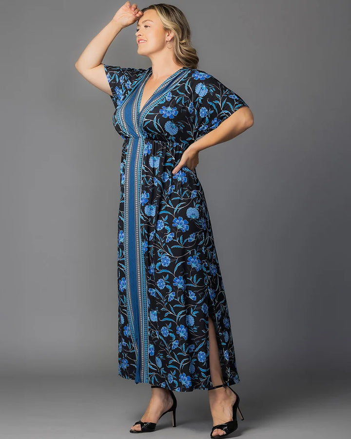 Wanderlust Border Print Maxi Dress