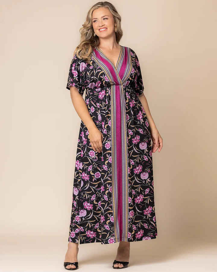 Wanderlust Border Print Maxi Dress