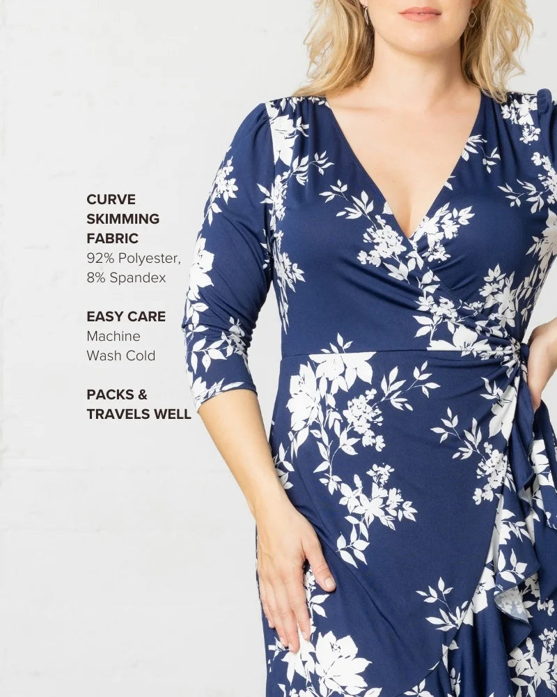Flirty Flounce Wrap Dress