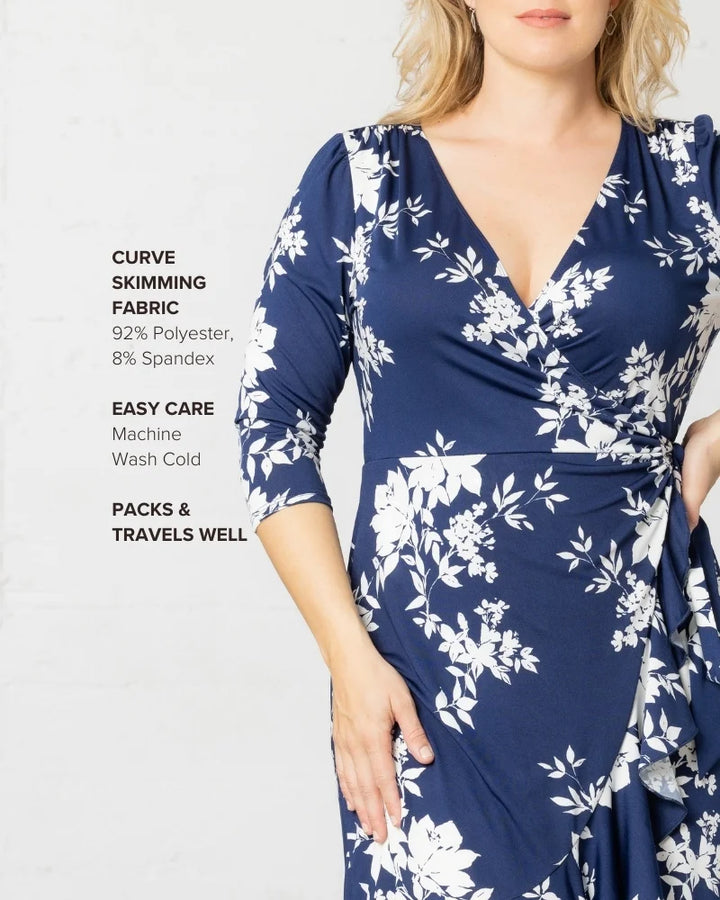 Flirty Flounce Wrap Dress