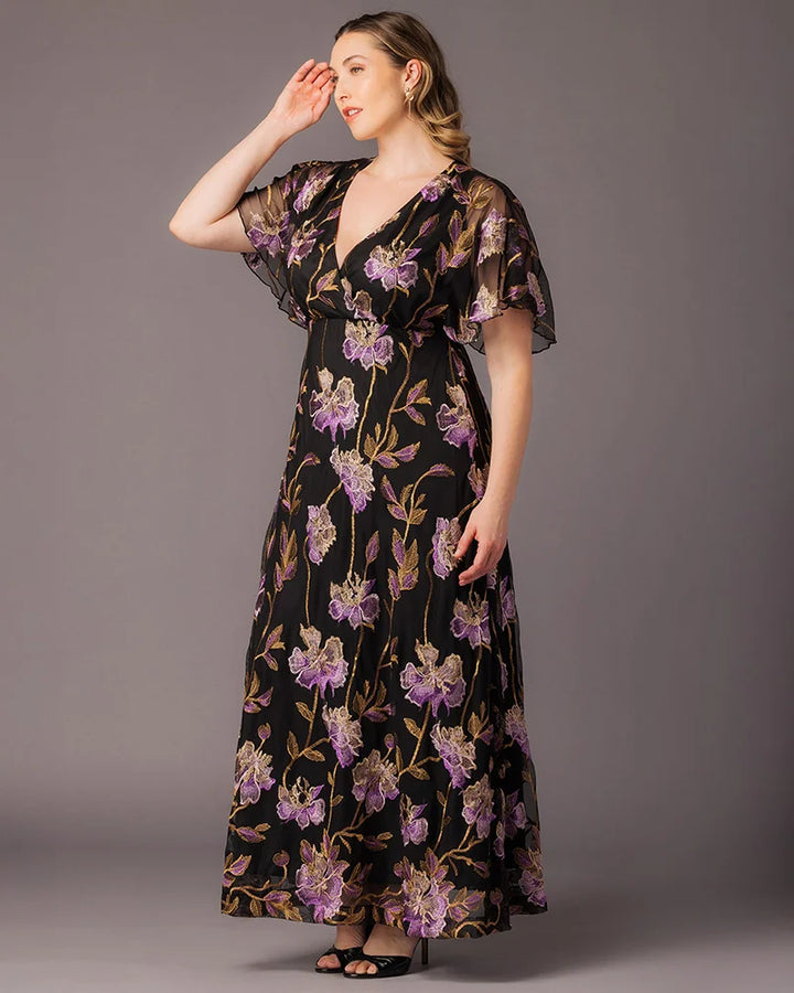 Embroidered Elegance Evening Gown