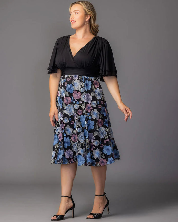 Lillian Embroidered Cocktail Dress