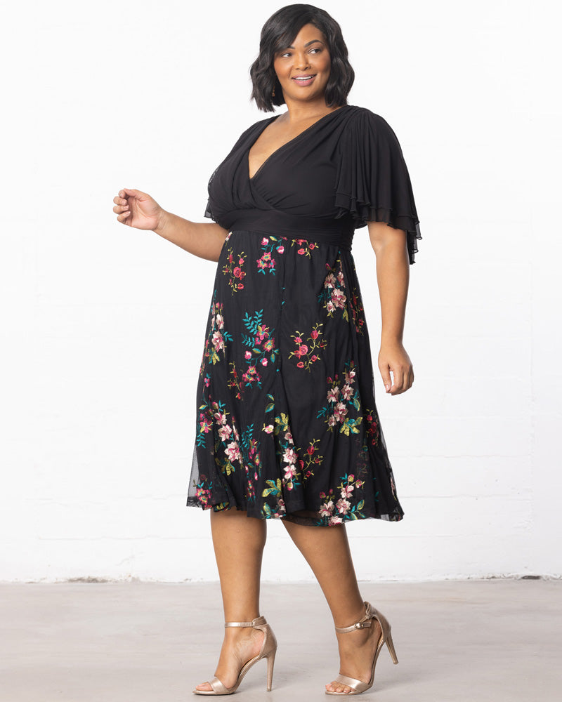 Lillian Embroidered Cocktail Dress
