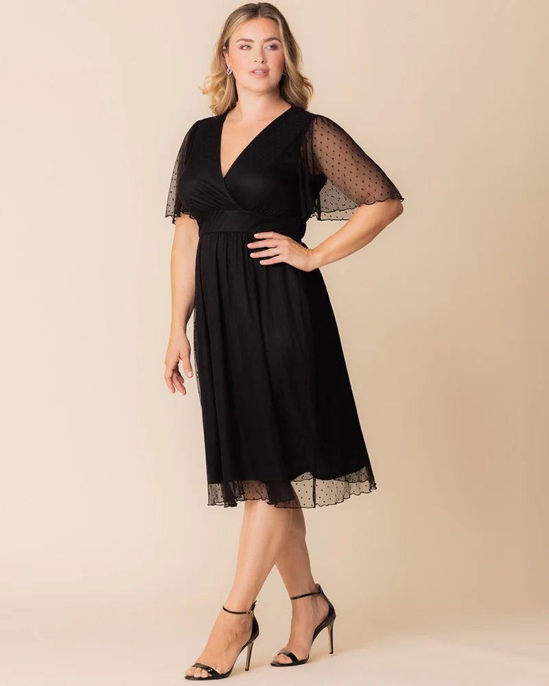 Margot Mesh Midi Cocktail Dress