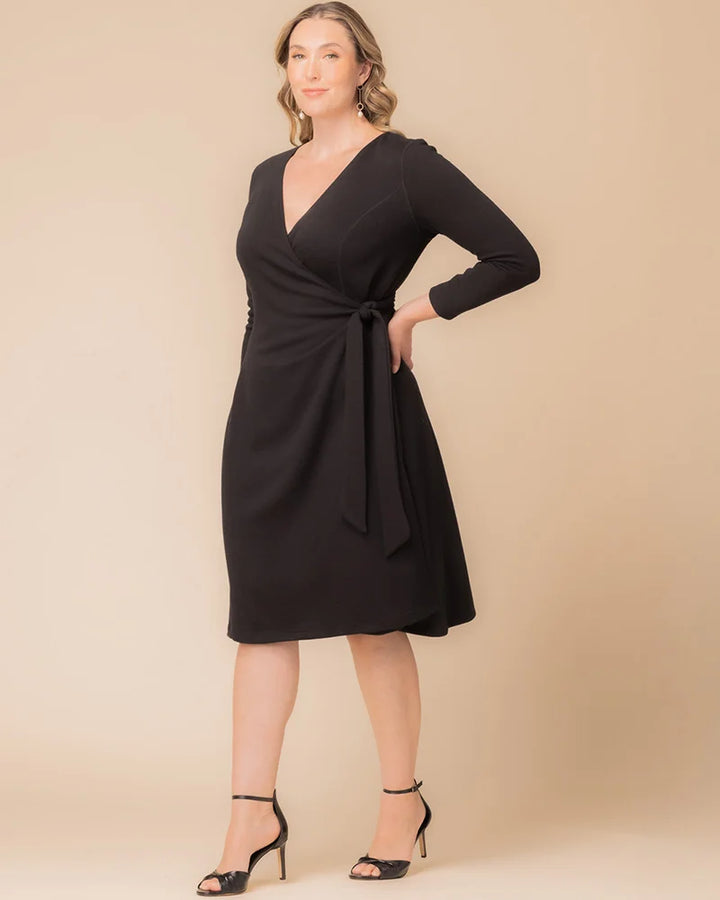 London Jumper Knit Wrap Dress - Sale!