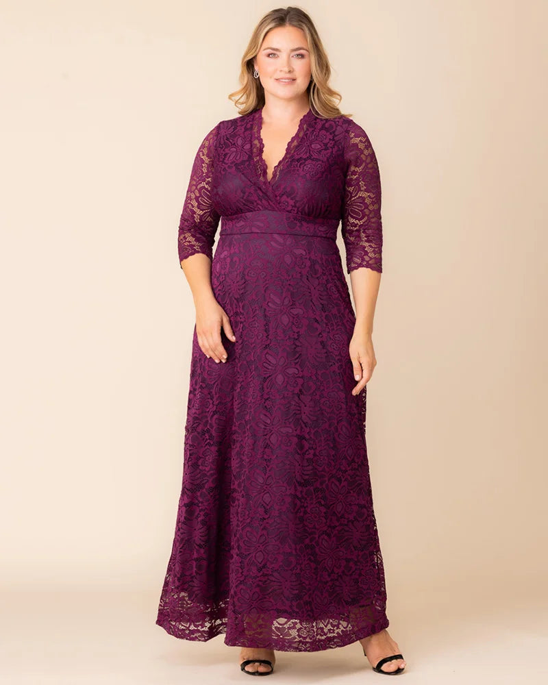 Maria Lace Evening Gown