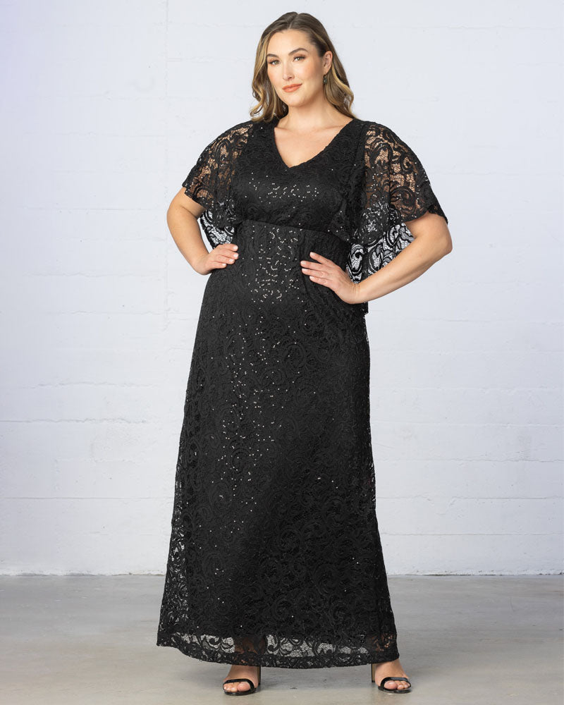 Celestial Cape Sleeve Gown - Sale!
