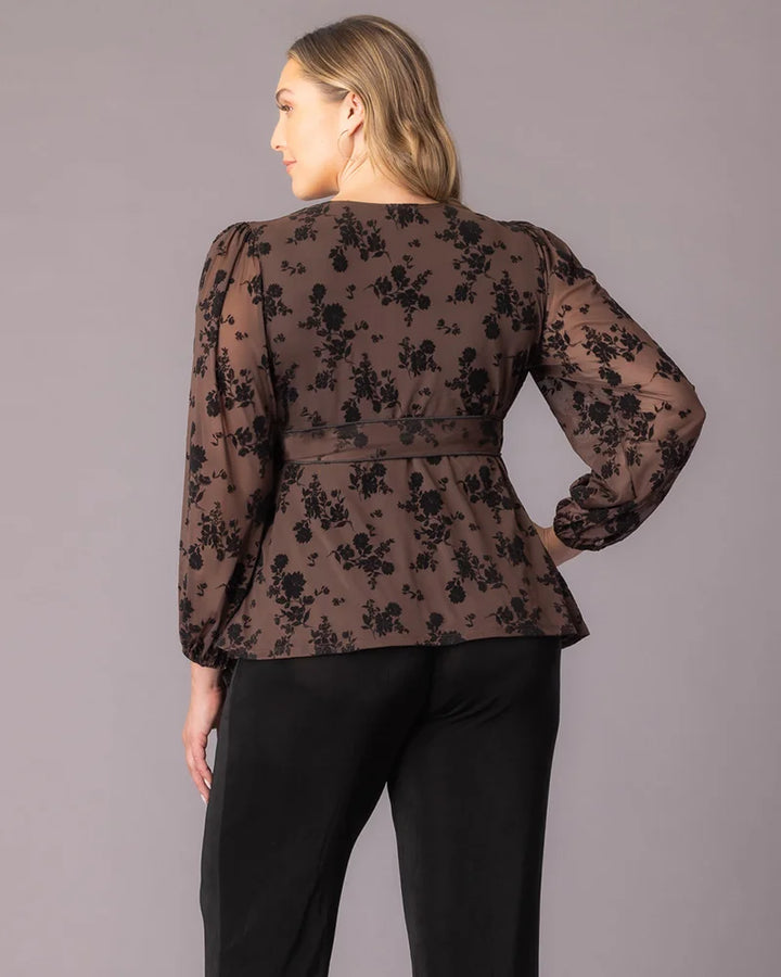 Alissa Long Sleeve Wrap Top