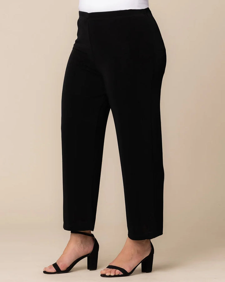Classic Petite Pull-On Straight Leg Trousers by Vikki Vi