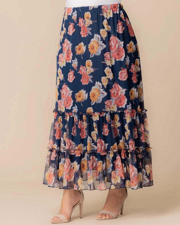 Isla Tiered Mesh Maxi Skirt – Sale!
