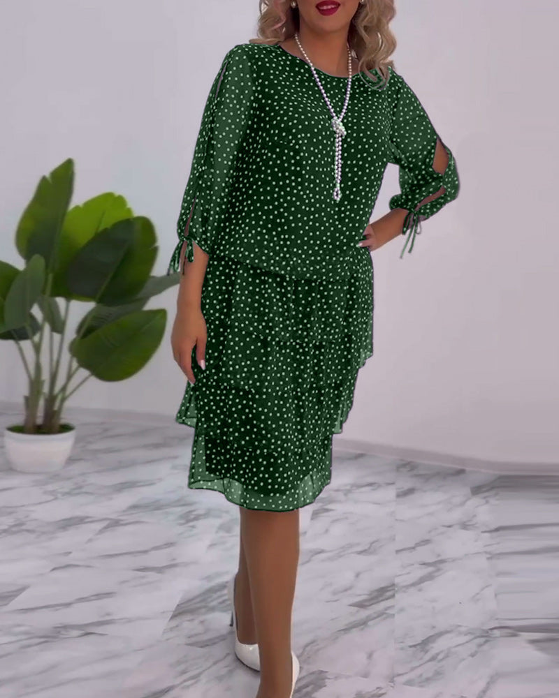 Tilly - Polka Dot Layered Dress