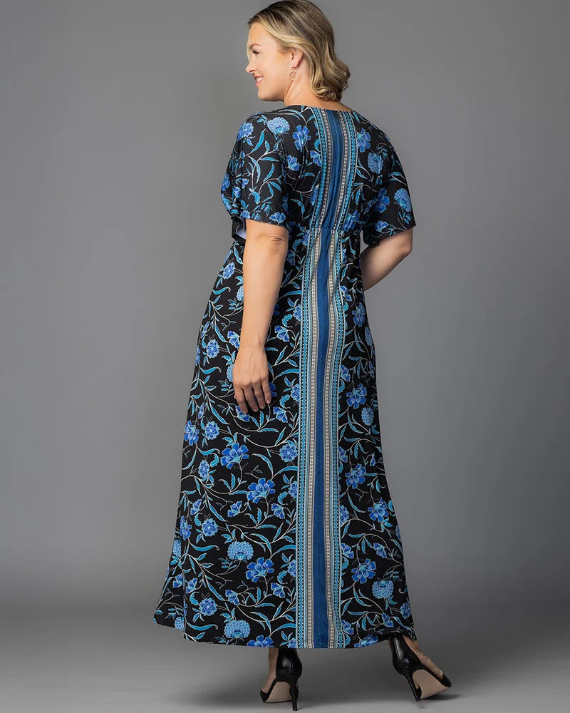 Wanderlust Border Print Maxi Dress