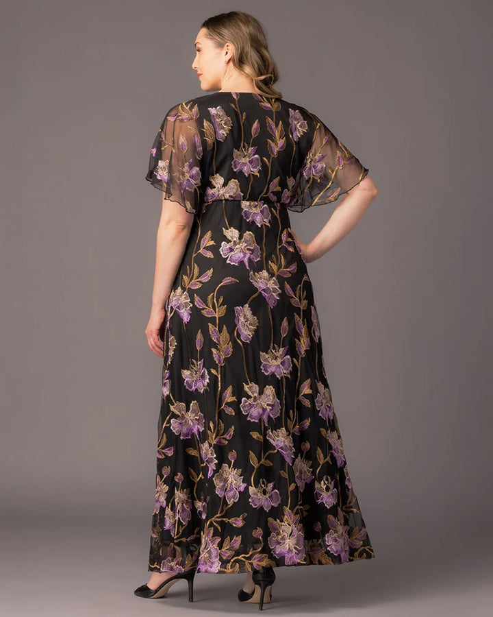 Embroidered Elegance Evening Gown