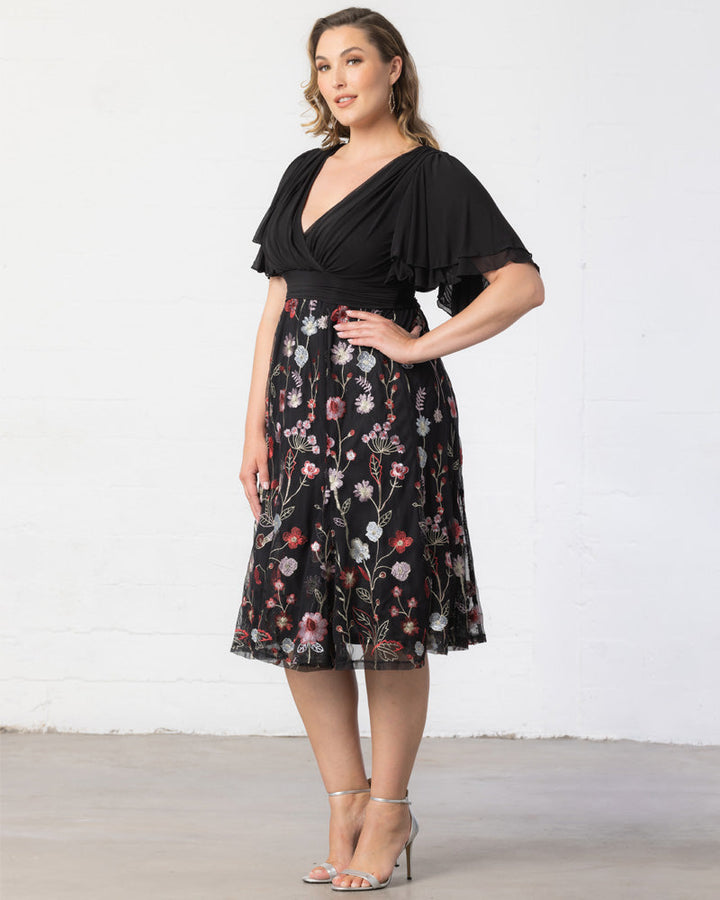 Lillian Embroidered Cocktail Dress