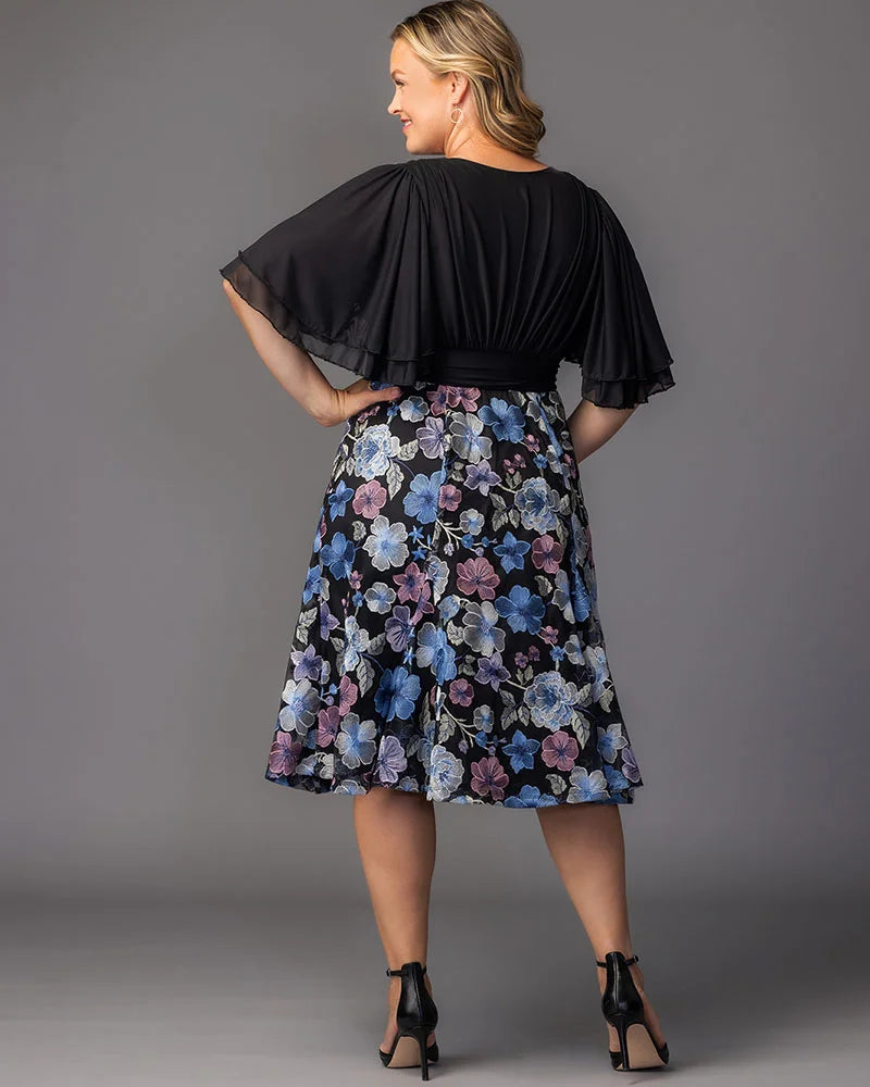 Lillian Embroidered Cocktail Dress