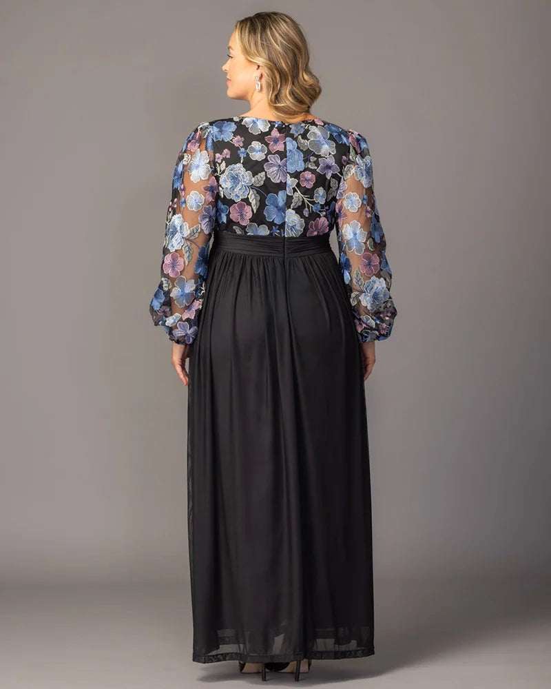 Eternal Embroidered Bodice Evening Gown