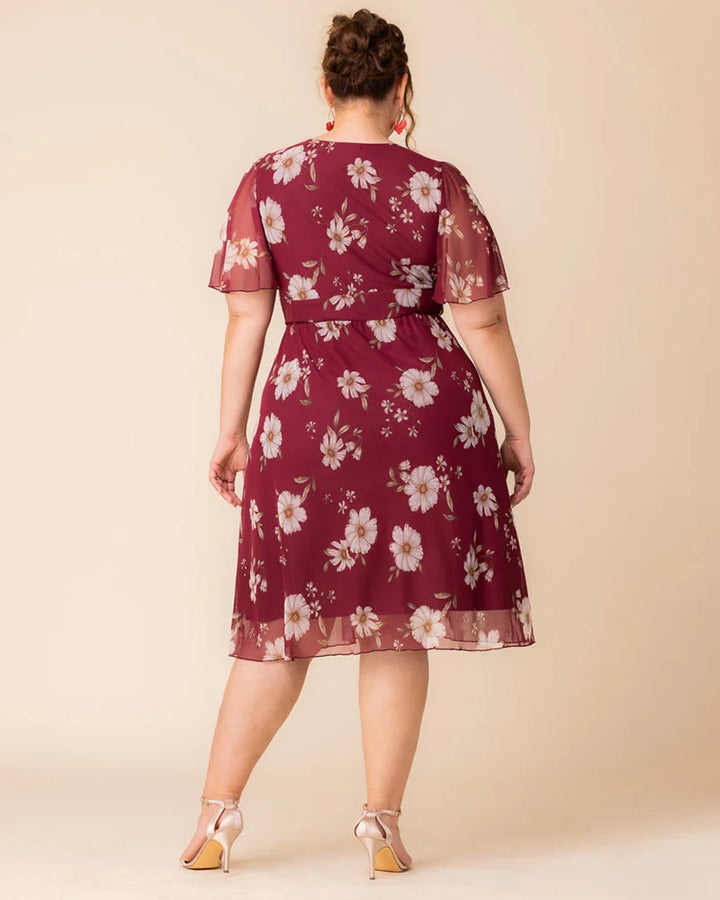 Margot Mesh Midi Cocktail Dress