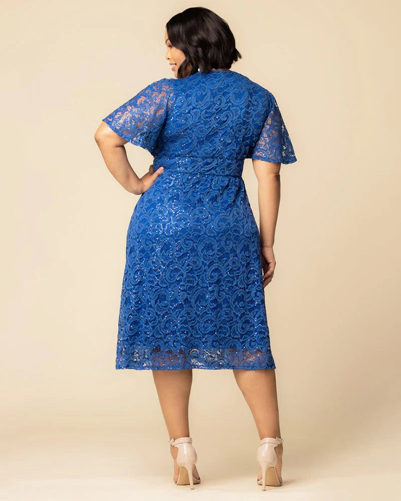 Starry Sequined Lace Cocktail Dress - Sale!